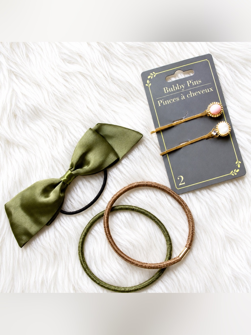 SATIN HAIR SET